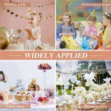40 Pcs Gold Cake Topper Tiny Baby Small Rhinestone Tiara Crown for Flower Arrangements Shower Birthday Wedding Decor