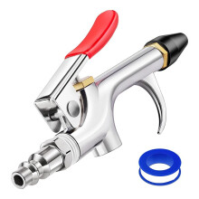 Air Blow Gun Set, Two-Way Air Nozzle Blow Gun, 1/4-Inch for Dust Removal and Air Inflating