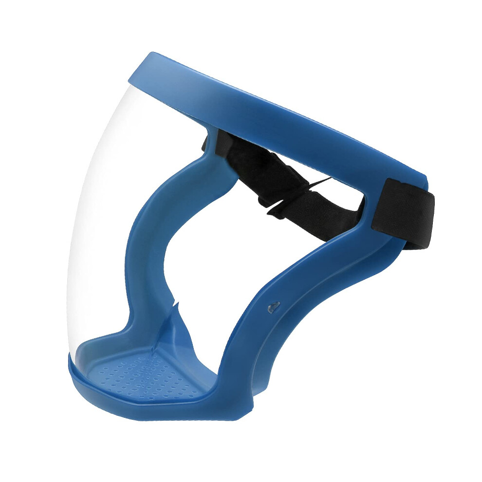 Anti Fog Safety Glasses And Clear Face Shield Blue, Impact Resistant Wraparound Eye Protection 9073542175759