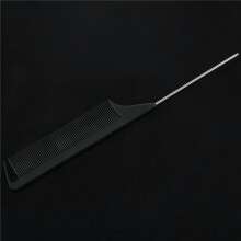 3Pcs Hot Fashion Black Fine-Tooth Comb Plastic and Metal Pin Anti-Static Hair Style Rat Tail Comb Styling Beauty Tools