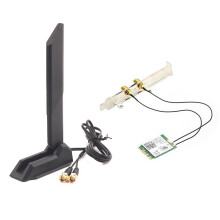 RTL8922AE WiFi7 Card 2.4G/5G/6G Tri-Band 6338Mbps Wireless Network Card 5.4 with Foldable Antenna