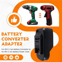 Battery Adapter for Parkside 20V Li-Ion Battery Converter to for 18V Li-Ion Battery Power Tools PAR20EIN