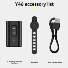 Bicycle Light Waterproof Bike Headlight Handlebar USB LED Flashlight Cycling Scooter Front Lamp