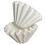 Wave-Shaped 2-4 Cup Coffee Filter Papers for Drip Brewing -  Wood Pulp, White, 185x50mm 1