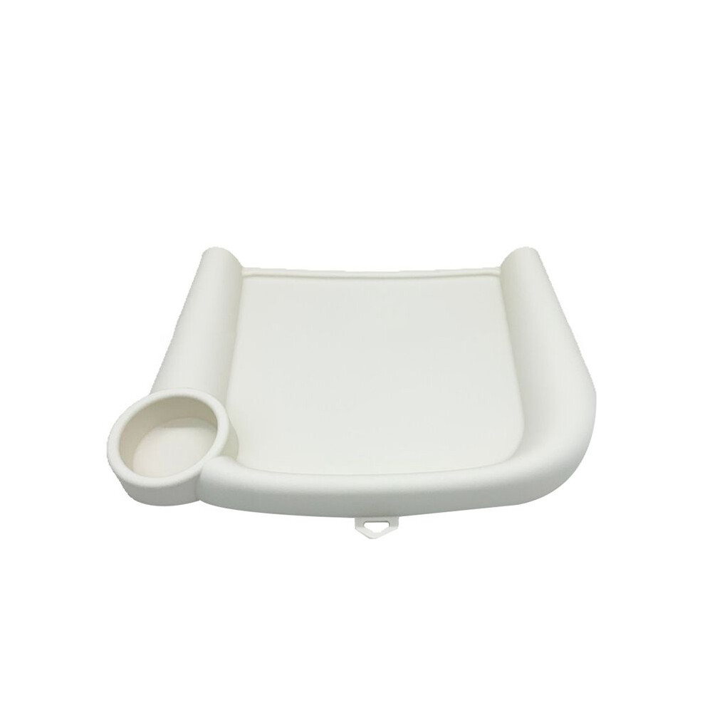 Tauoh Baby Dining Tray For Inglesina Fast Table Chair Silicone Baby Feeding Tray For Clip- Fast Table Chair Dishwasher White