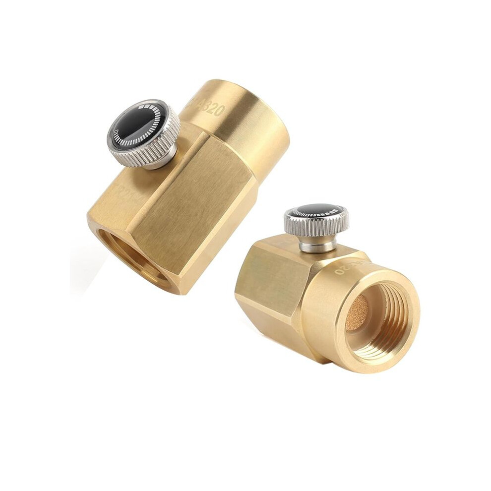 Tauoh 2Pcs Soda Refill Bottle Co2 Adapter Refills Connector Kit For Cga320 To Tr21-4,Soda Machine Soda Bottle Adapter