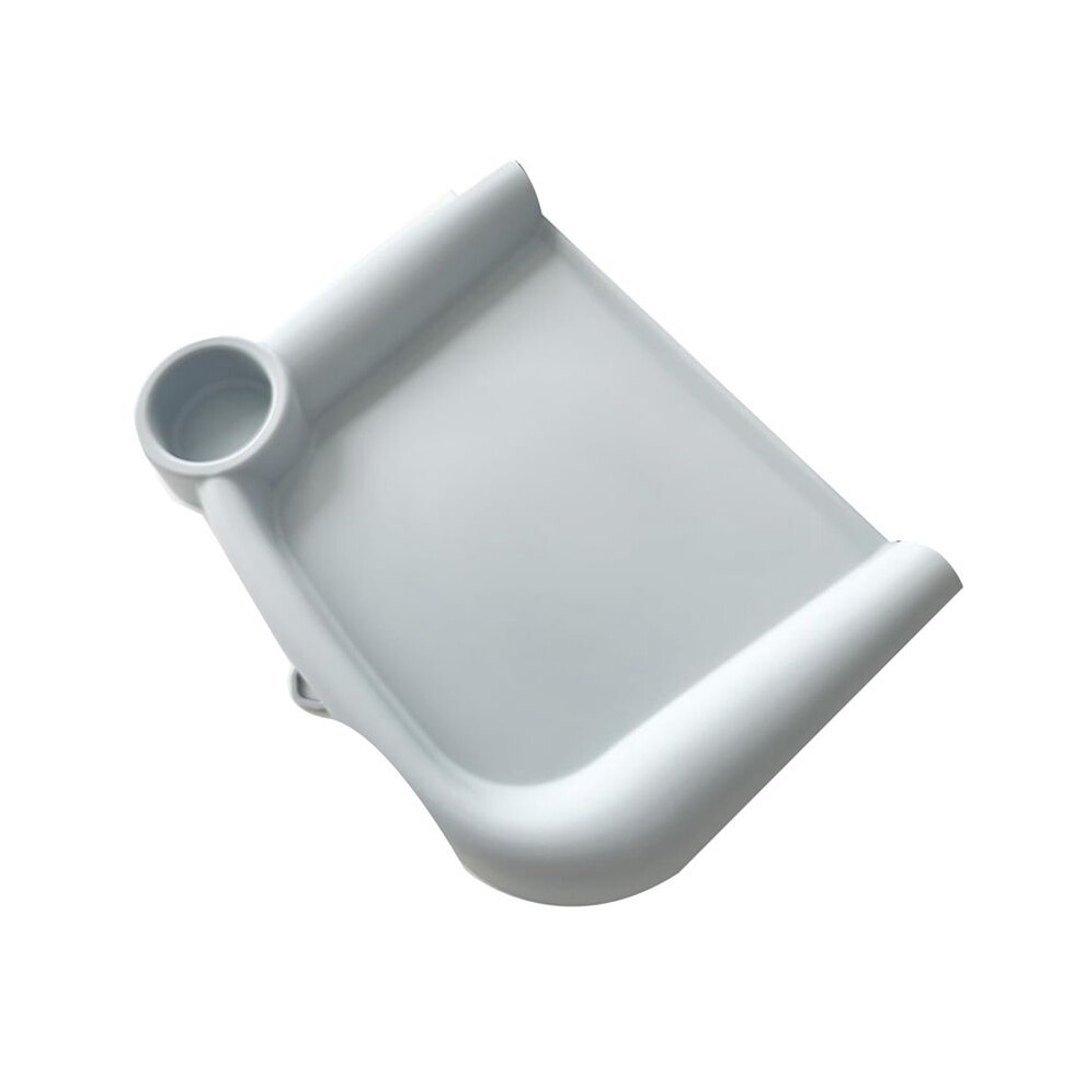 Tauoh Baby Dining Tray For Inglesina Fast Table Chair Silicone Baby Feeding Tray For Clip- Fast Table Chair Dishwasher Gray