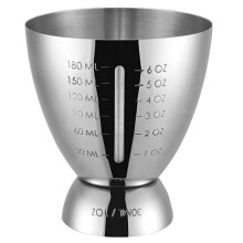 Bar Cocktail Jigger Measured Double 1-6 Oz Measuring Jiggers, Stainless Steel Tools Cup Shaker