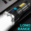 USB Rechargeable LED Flashlight, Adjustable Handheld LongThrow WaterResistant Light for Camping 2