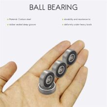 100 Pack 608-2RS Bearing - Double Rubber Sealed Miniature Deep Bearings for Skateboards, Inline Skates
