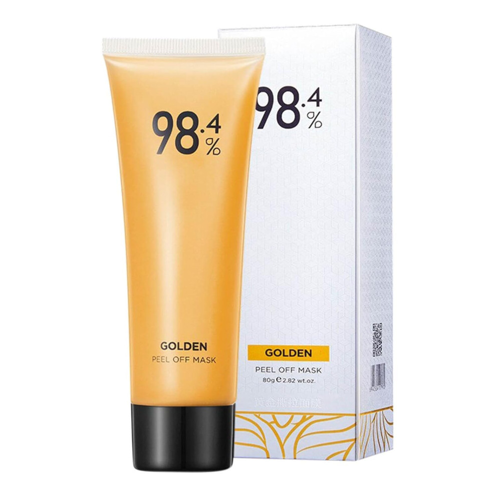 Gold Antiaging Peel Off Face Mask 98.4% Pure Foil Deep Cleansing Antiwrinkle Facial Mask 1Pcs