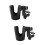 2Pièces -Bouteille Pour Poussette Bébé Noir Rotation 360 Durable 6