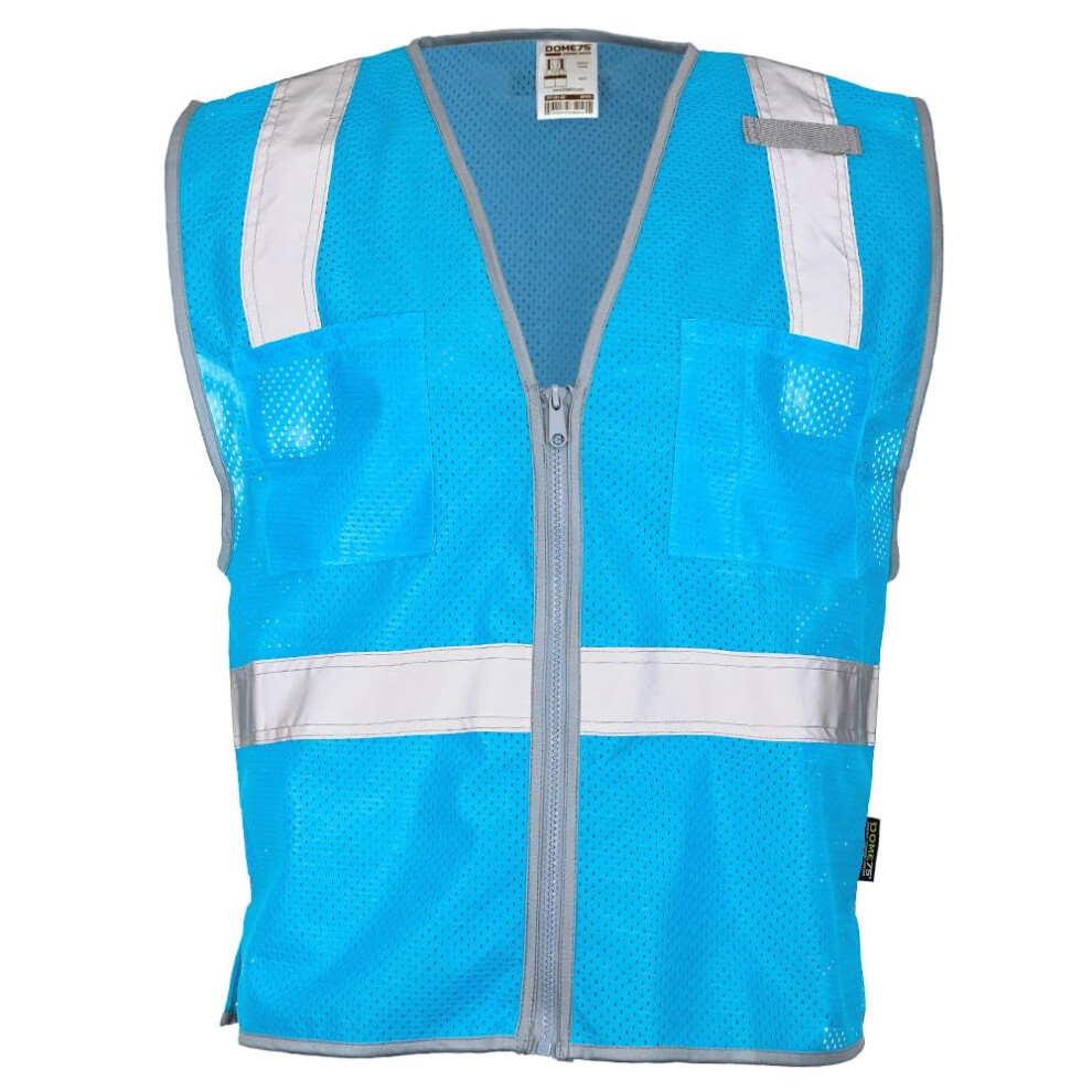 Small Blue Reflective Mesh Safety Vest For Construction, Lightweight And Enhanced Visibility 9330225511472
