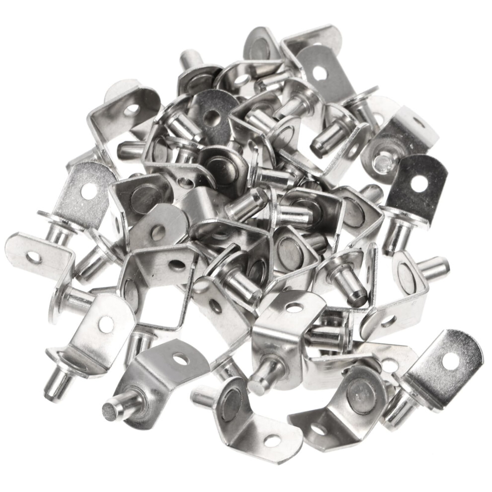 40Pcs Shelf Pins For Cabinets And Bookcases, Metal Pegs With Tool Secure Support 9073542175872
