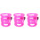 3Pcs Pink Stroller Drink Holder Ergonomic Bottle Rack Holder 3