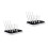 2Pcs Black Baby Bottle Drainer Rack Foldable Pp+abs Kitchen Organizer 3