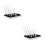 2Pcs Black Baby Bottle Drainer Rack Foldable Pp+abs Kitchen Organizer 4