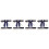 4Sets Dark Blue Elastic Bridal Garters Wedding Leg Decoration 3
