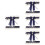 4Sets Dark Blue Elastic Bridal Garters Wedding Leg Decoration 5