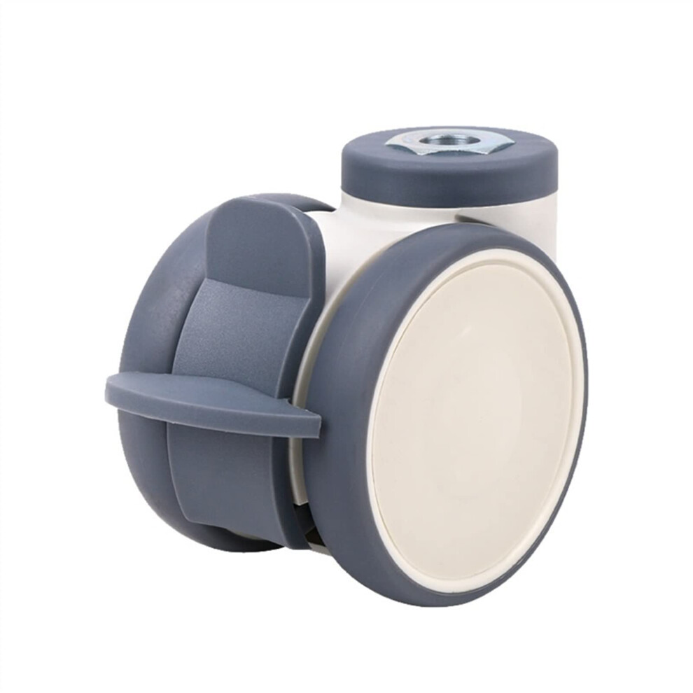 3 Inch Plastic Caster Wheel Set M12 Thread Ball Caster For Furniture, Smooth Silent 360 Rolling No Brake 9330225511540