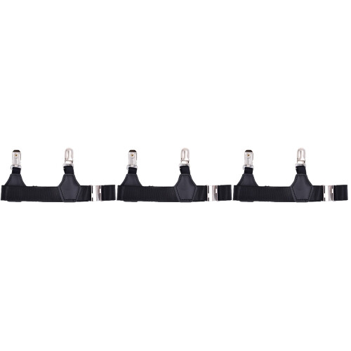 3Stk Schwarze Strapsgürtel, Verstellbar 2