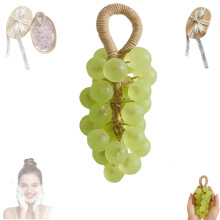 Handmade Soap on a Rope Green Grape Scented Natural Glycerin Handcrafted Bar with Moisturizing Formula