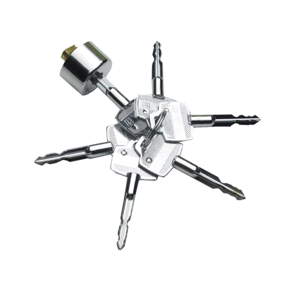 AntiâDrill Copper Door Lock Cylinder 18Mm Euro Cylinder Lock Replacement With 6 Keys For Front Door 9330225511601