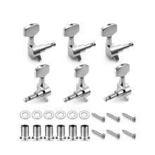 3L 3R Chrome Guitar Tuning Pegs Set for Electric and Acoustic Guitar, Stable Precision and Smooth Gear Operation