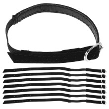 4 Pairs Adjustable Elastic Shoe Straps for Heels with Buckle Detachable Design for Loose Shoes Black