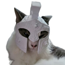 Römischer Zenturios, Katzenhelm, Kostüm, Soldatenstil,-Weiß