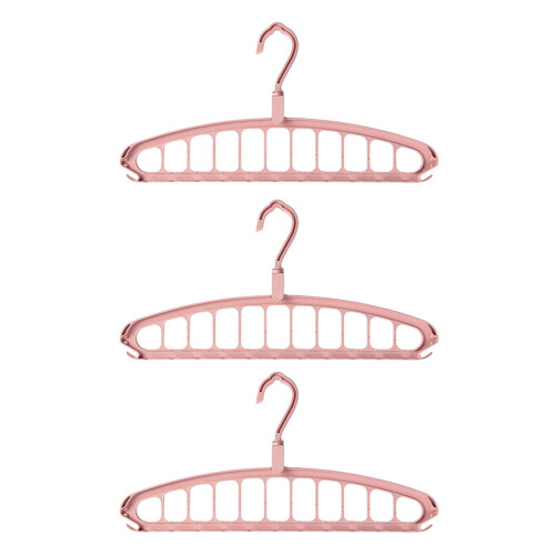 Versatile 360 Spin Garment Hanger Accommodates Both-Pink