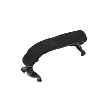 Adjustable Violin Shoulder Rest for 1/4 and 1/2 Size Violins, Lightweight Padded Non‑Slip Fit, Black