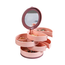 Space Saving Rotating Jewelry Organizers Box For Earrings-1