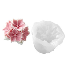 Flexible Easy Releases Silicone Hydrangea Mould For Baking-F672