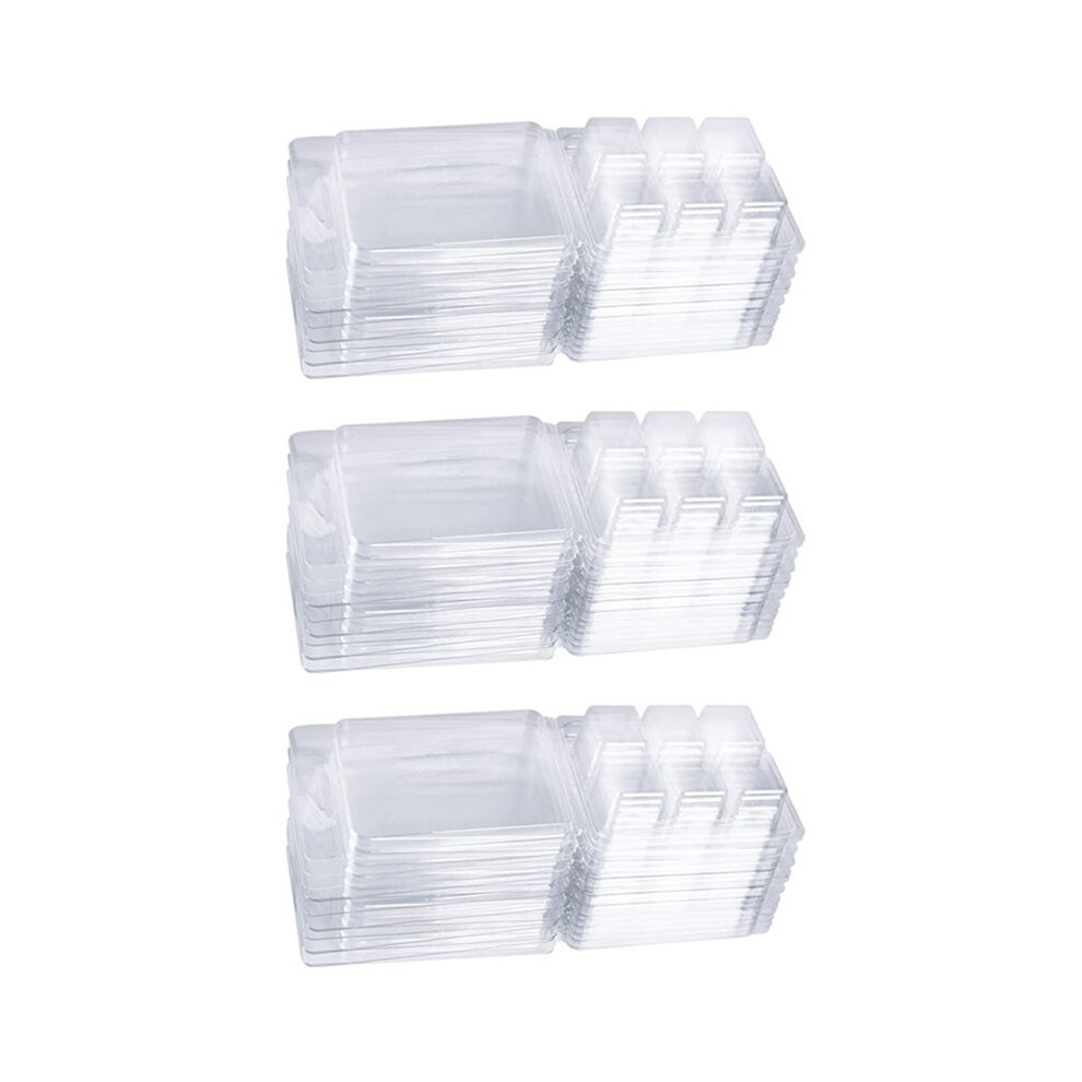 300 Packs Wax Melt Clamshells Molds, Clear Empty Plastic Square Tray For Wax Tarts Candles 4713527900437
