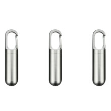 3X Sealed Storage Pill Box Pill Container Storage Box Stainless Steel Waterproof Outdoor First Aid Kit (Small)