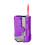 Compact Foldable Windproof Lighter with Adjustable Red Flame, Durable Metal Refillable Pocket Lighter Purple 1