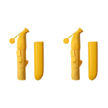 2X Paraguas del Platano Paraguas Plegable Amarillo