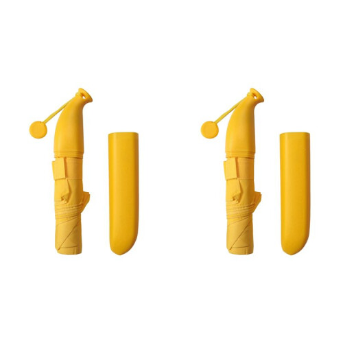 2X Parasol de Banane Jaune Parapluie de Banane Paravent 1