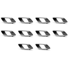 10X Right Car Interior Door Inner Handle for Ranger 2012-2021 Everest 2015-2021 BT50 2012-2019 Silver Grey