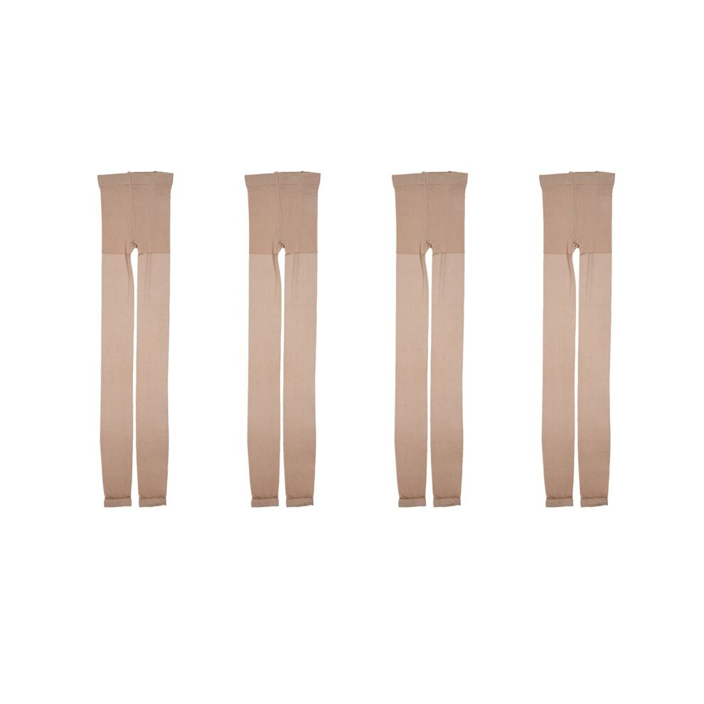 Brecantia 4X New Women Fashion Hot Open Toe Sheer Ultra-Thin Tights Pantyhose Stocking Nude