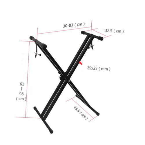 Adjustable Iron Keyboard Stand for Electronic Organ, Stable Non Slip Support, Beginner Friendly 2