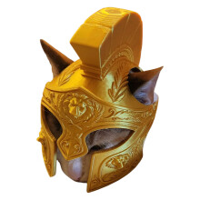 Ancient Roman Themed Cats Headgear Decorative Centurions-Gold