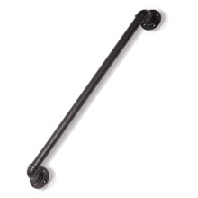 Industrial Wrought Iron Stair Handrail 9ft, Non Slip Grip Wall Mounted Railing for Corridor or Kindergarten