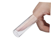 2 Pack Glass Guitar Slide Set for Electric and Acoustic Guitars, Clear Bright Tone, Smooth Fit