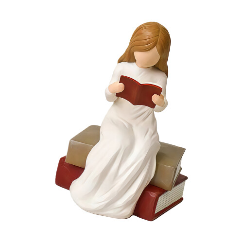 Statues de penseur de lecture, Figurines de filles de lecture,