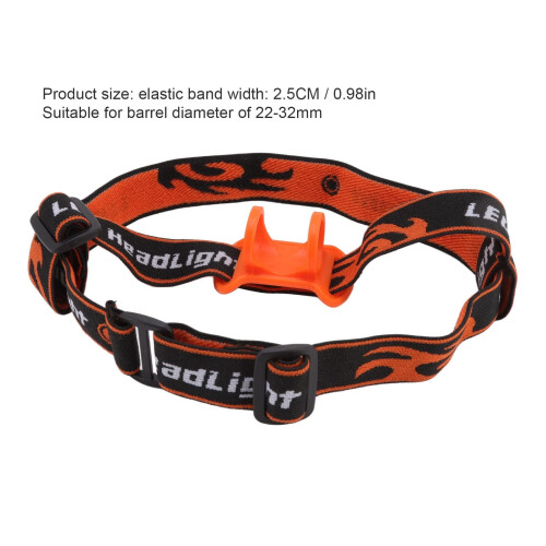 Adjustable Elastic Headlamp Strap with Slip‑Resistant Silicone Holder, Hands‑ Torch Headband for Camping 1