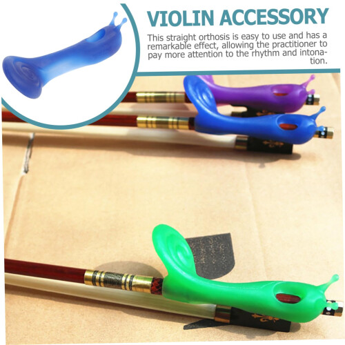 Violin Bow Holder Grip Trainer for Beginners, Silicone Corrector Aid, Proper Grip and Alignment 2