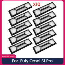 10 Piezas de Filtro Hepa para Aspiradora Robot para Omni S1 Pro, Piezas de Repuesto, Elemento de Filtro Lavable