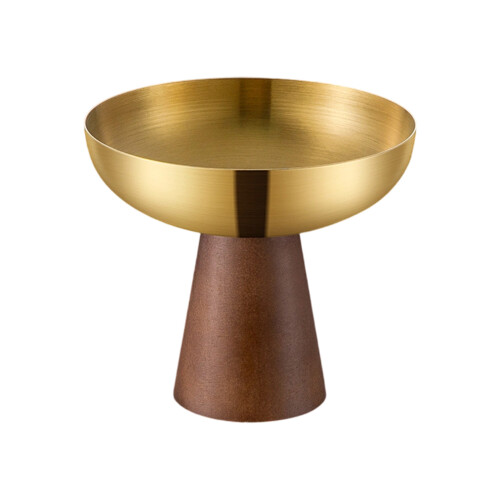 Plat de service moderne de tasse de dessert d'acier-M TAILLE 3